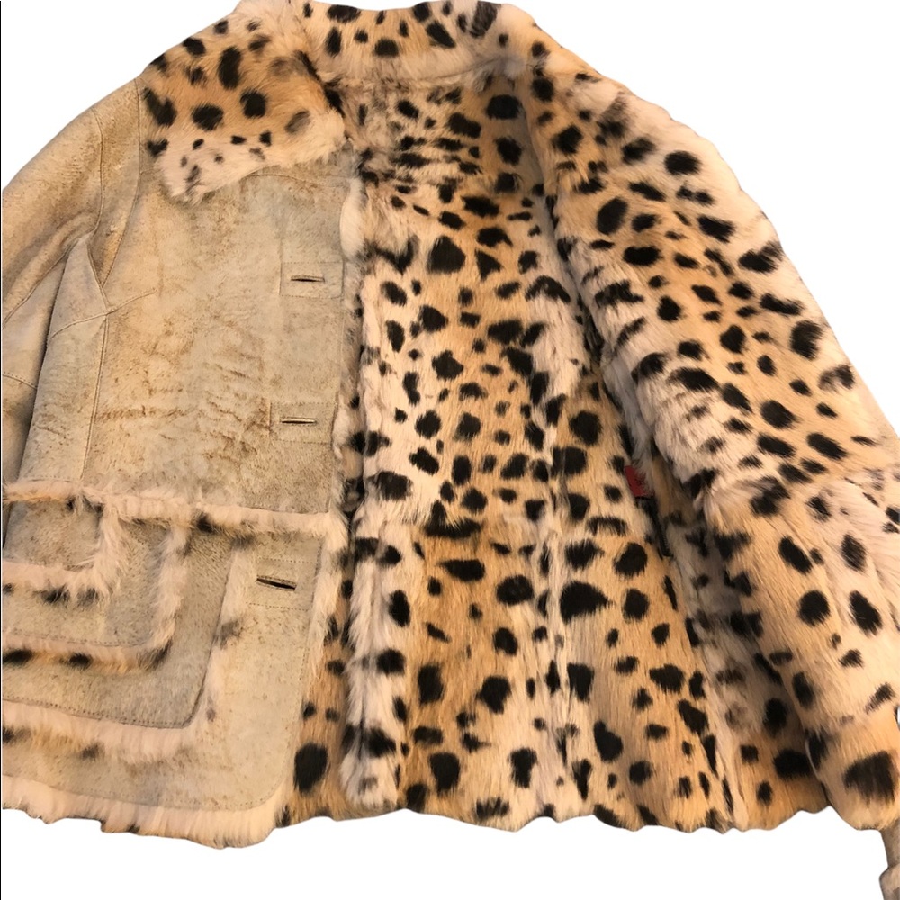 Woman’s Leopard 100% fur coat